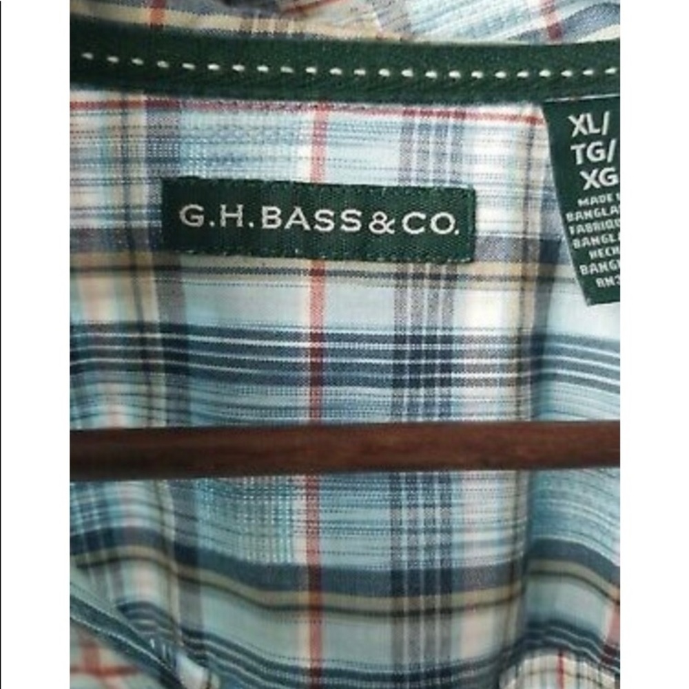 🎉HP🎉 G.H. Bass & Co. 🐟🐠 Men’s XL Plaid Shirt🐟 - Picture 7 of 7